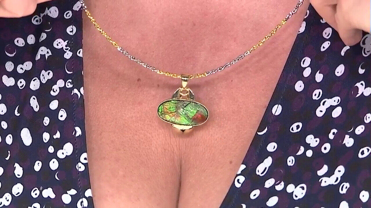 Video Ciondolo in argento con Ammolite (MONOSONO COLLECTION)