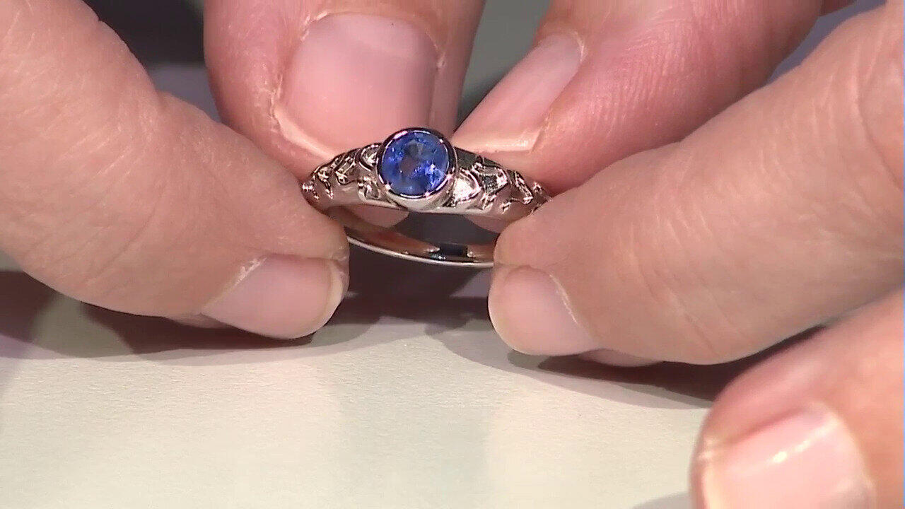 Video Nepalesischer Kyanit-Silberring (SAELOCANA)