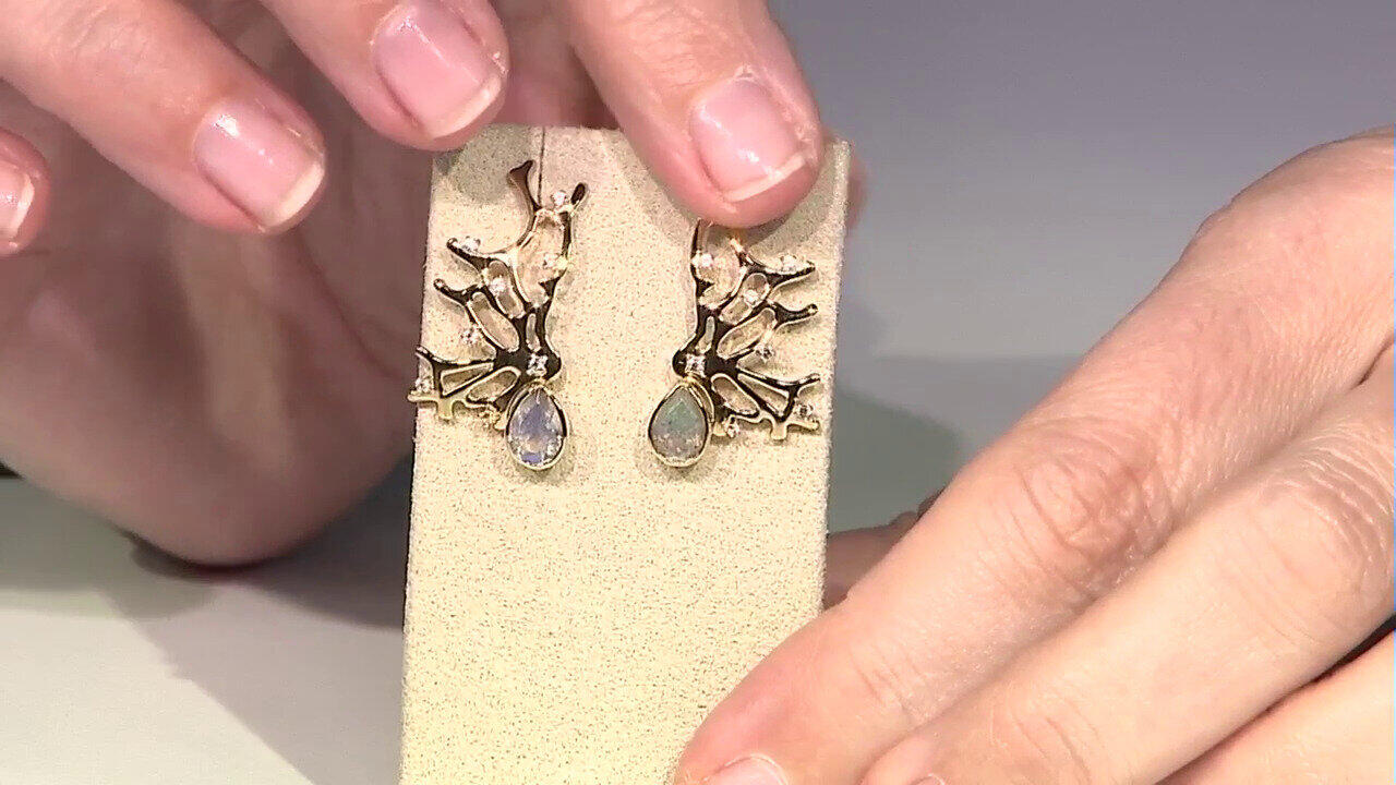 Video Orecchini in argento con Labradorite (SAELOCANA)