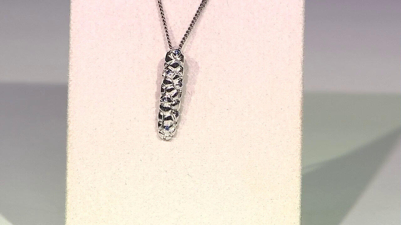 Video Ciondolo in argento con Zaffiro Blu (SAELOCANA)