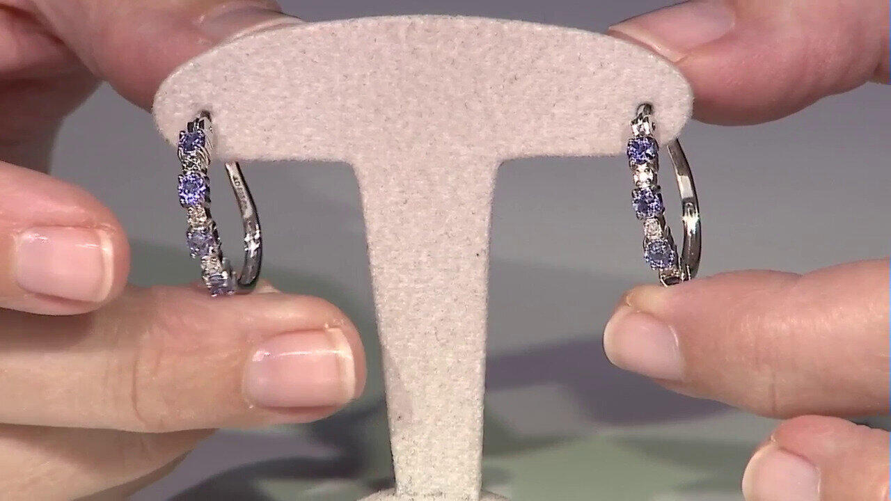 Video Orecchini in argento con Tanzanite