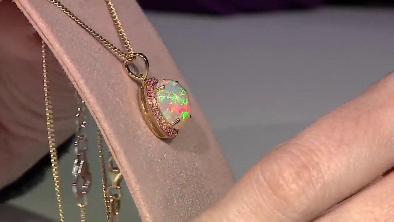 Video Ciondolo in argento con Opale di Welo