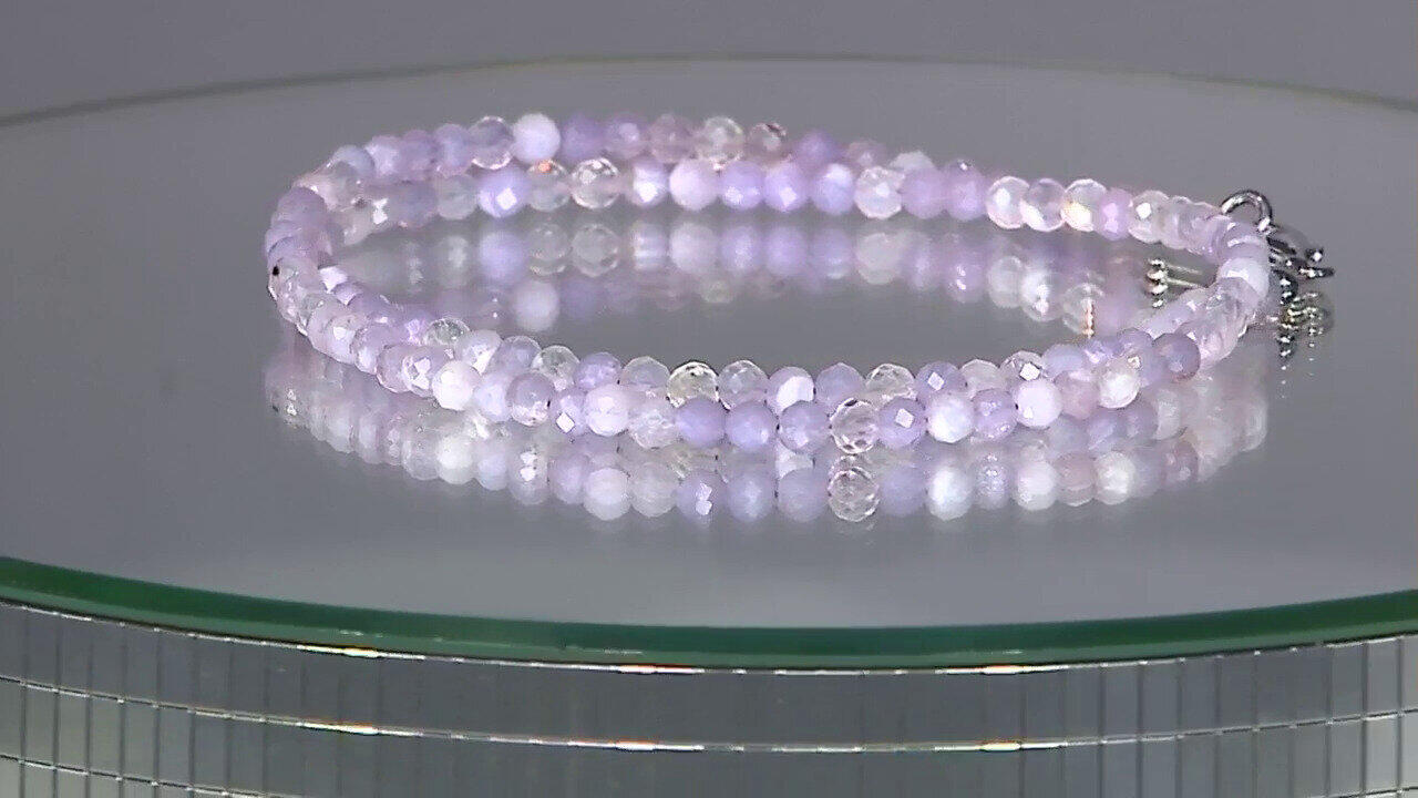 Video Collana in argento con Quarzo Lavanda