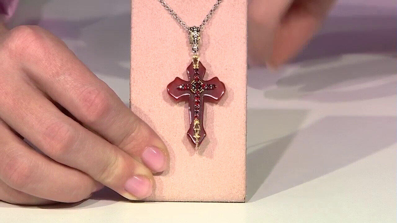 Video Collar en plata con Ágata roja (Gems en Vogue)