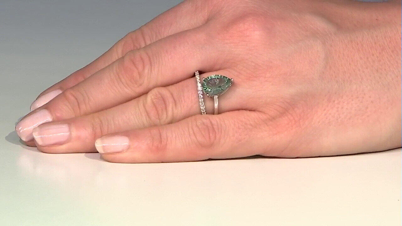 Video Anillo en plata con Fluorita verde