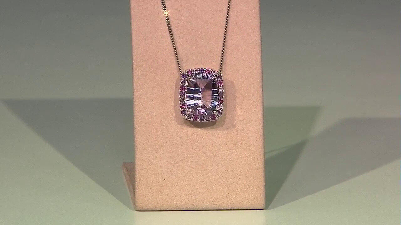 Video Ciondolo in argento con Ametista Rose de France