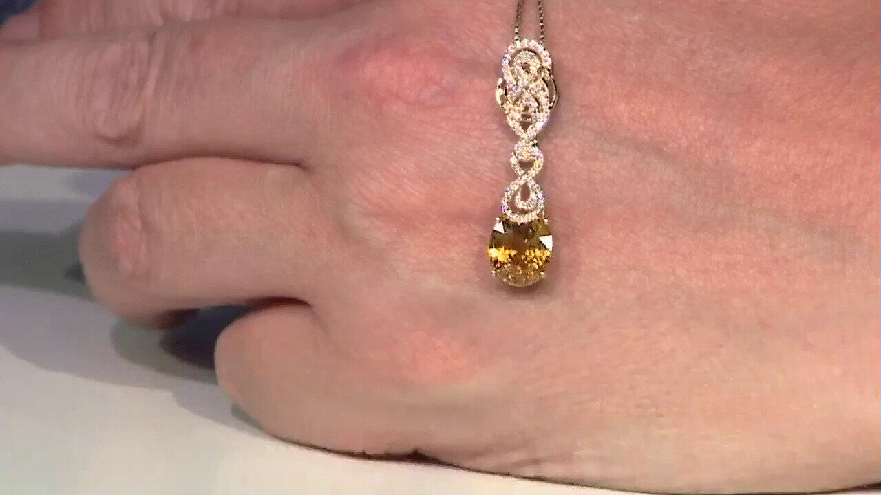 Video Ciondolo in oro con Zircone Giallo (de Melo)