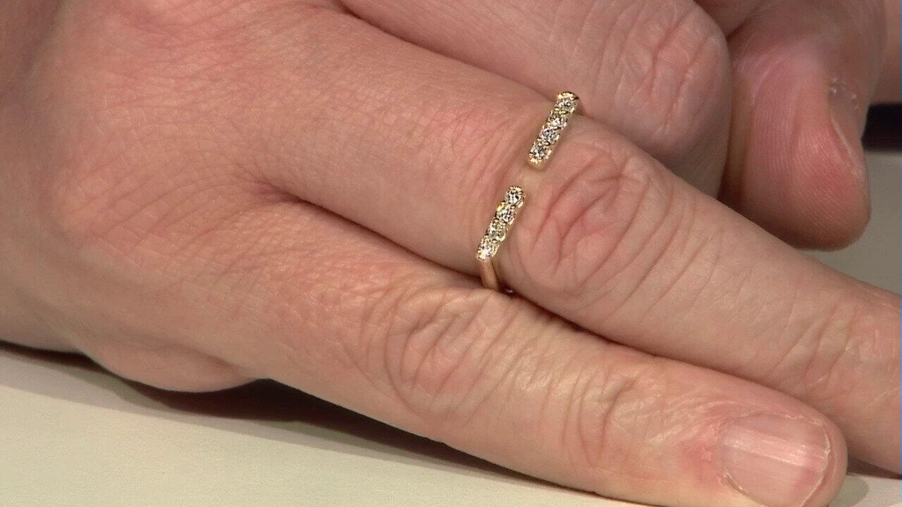 Video Anillo en oro con Diamante I2 (H) (de Melo)