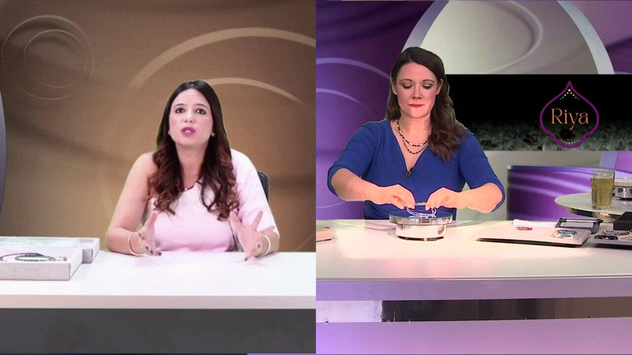 Video Zilveren halsketting met Zambia-smaragdstenen (Riya)