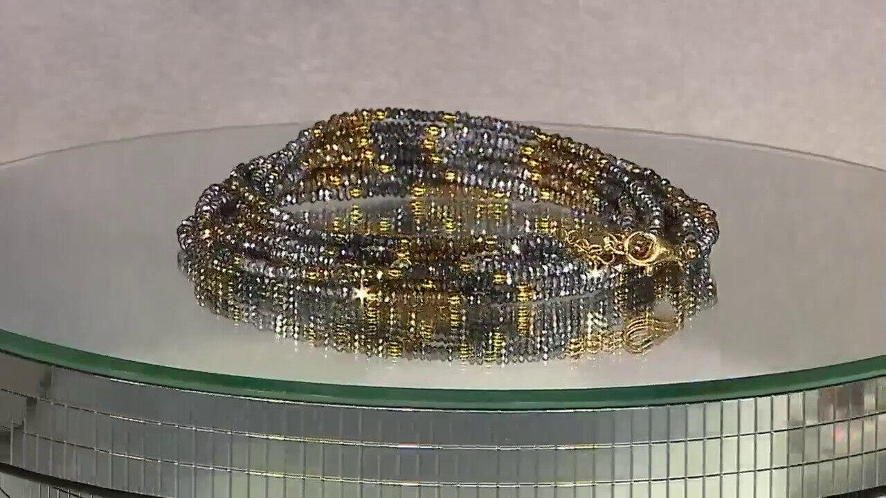 Video Collana in argento con Ematite Argentata (Riya)