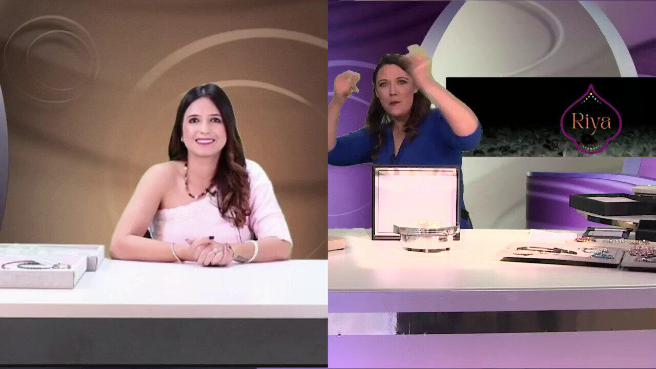 Video Edelstein-Silberhalskette (Riya)