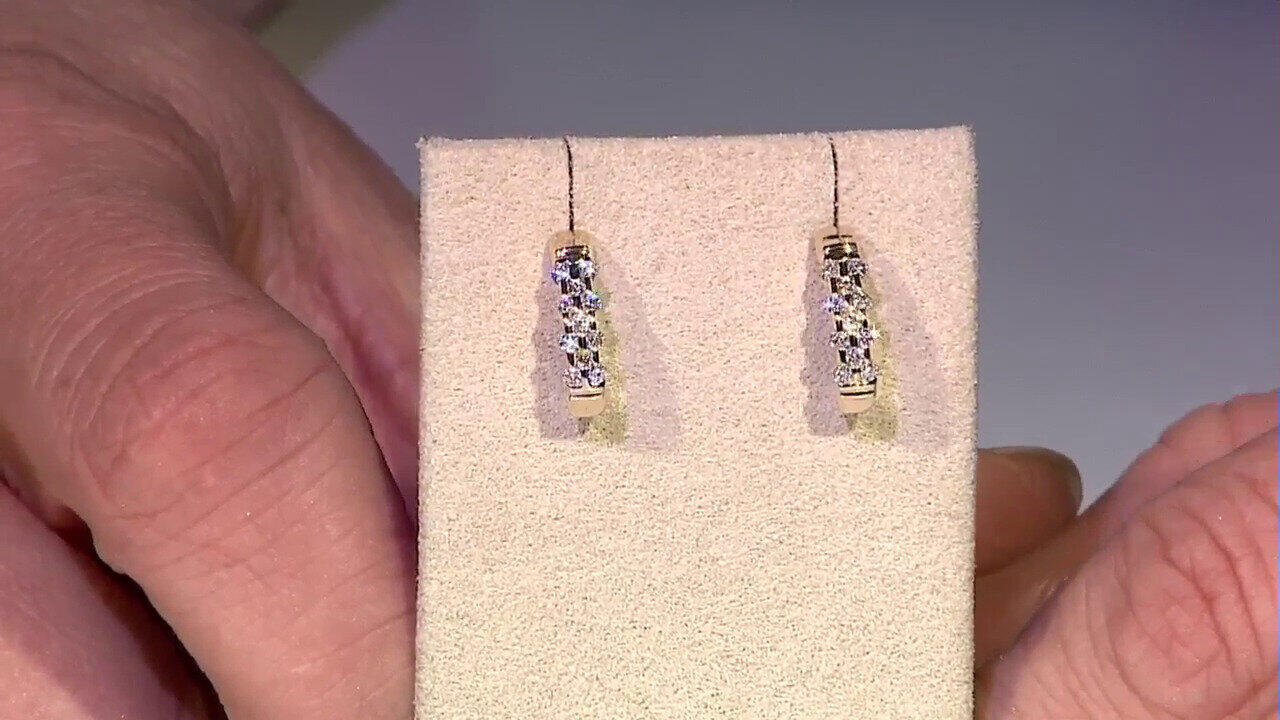 Video SI1 (G) Brillant-Goldohrringe (Annette)