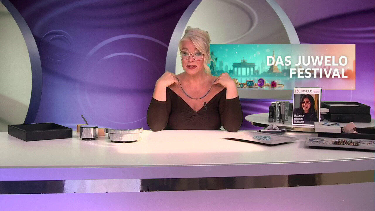 Video Zilveren halsketting met Madagaskar Blauwe Saffieren (Riya)