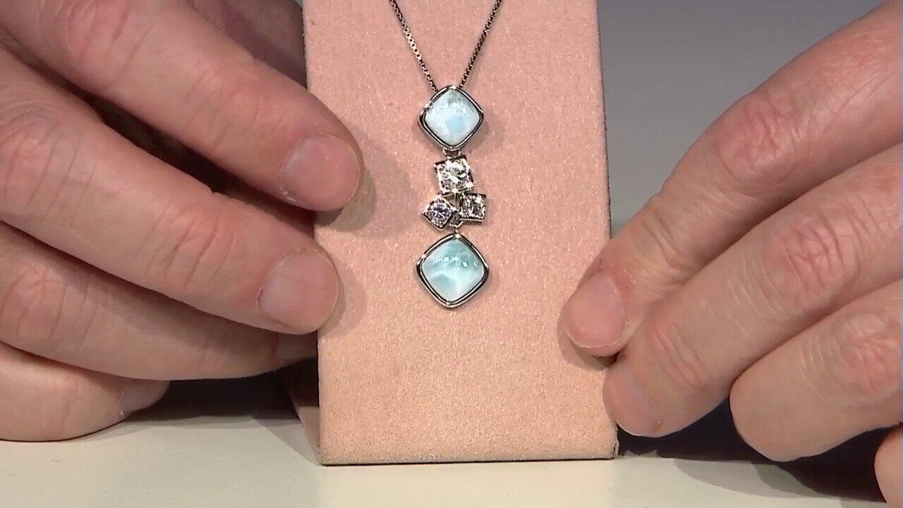 Video Larimar-Silberanhänger