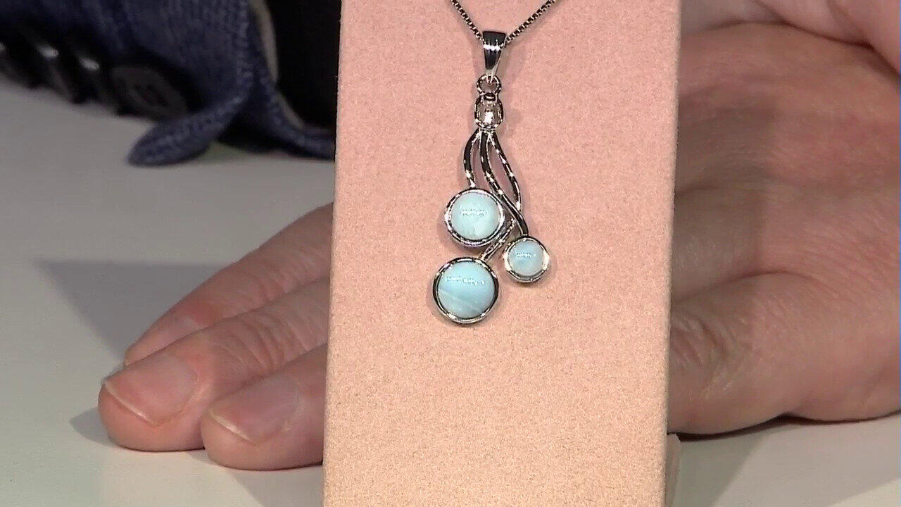 Video Larimar-Silberanhänger
