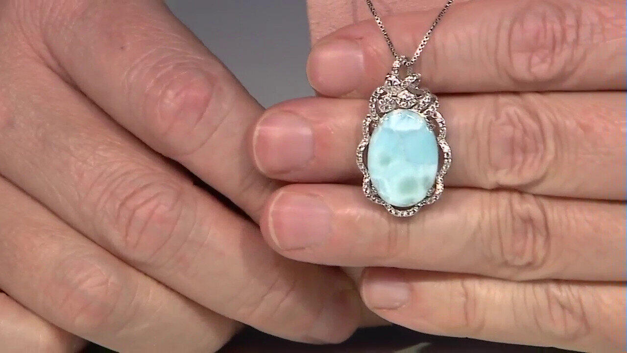 Video Larimar-Silberanhänger