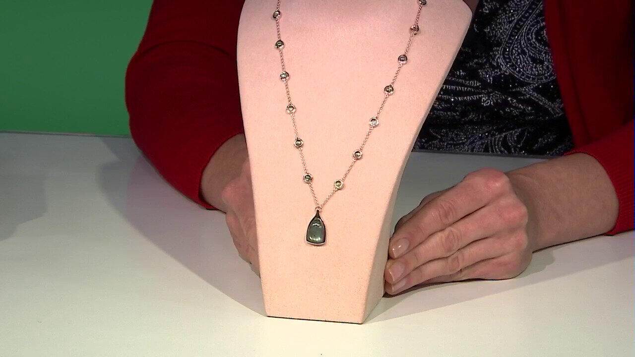 Video Collar en plata con Labradorita verde de Maniry (KM by Juwelo)