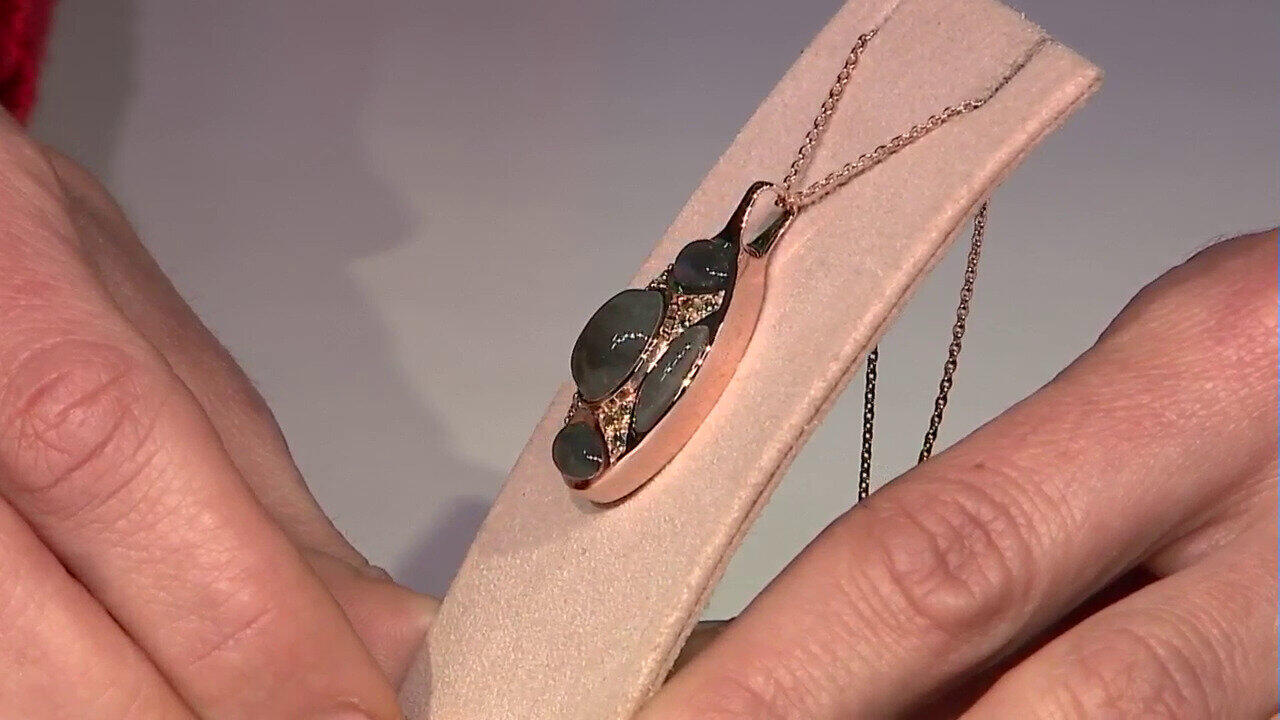 Video Collar en plata con Labradorita azul de Maniry (KM by Juwelo)