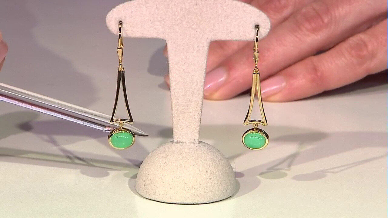 Video Chrysopras-Silberohrringe (KM by Juwelo)