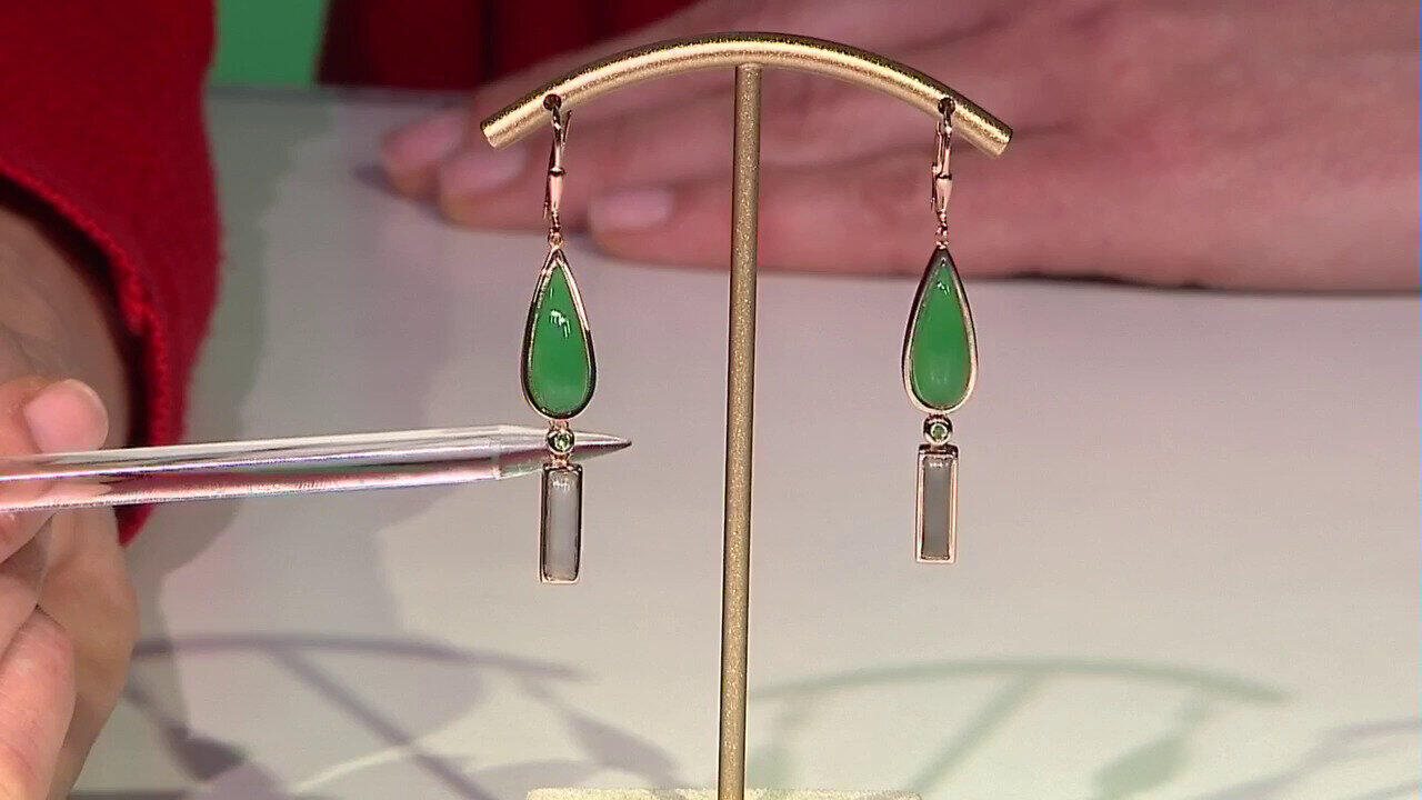 Video Chalzedon-Silberohrringe (KM by Juwelo)