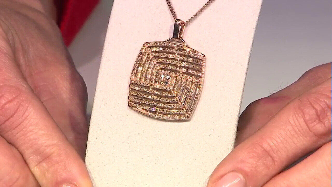 Video Pendentif en or et Diamant chocolat I2 (KM by Juwelo)