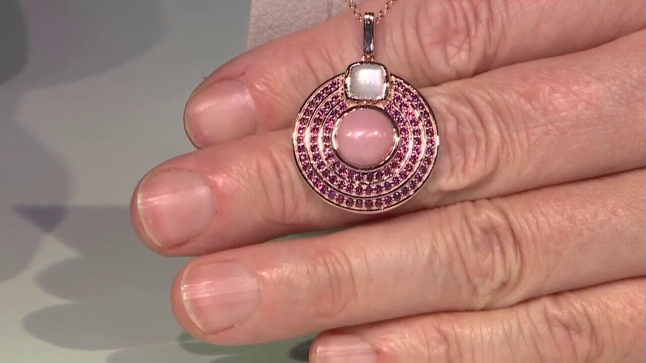 Video Collana in argento con Opale Rosa (KM by Juwelo)
