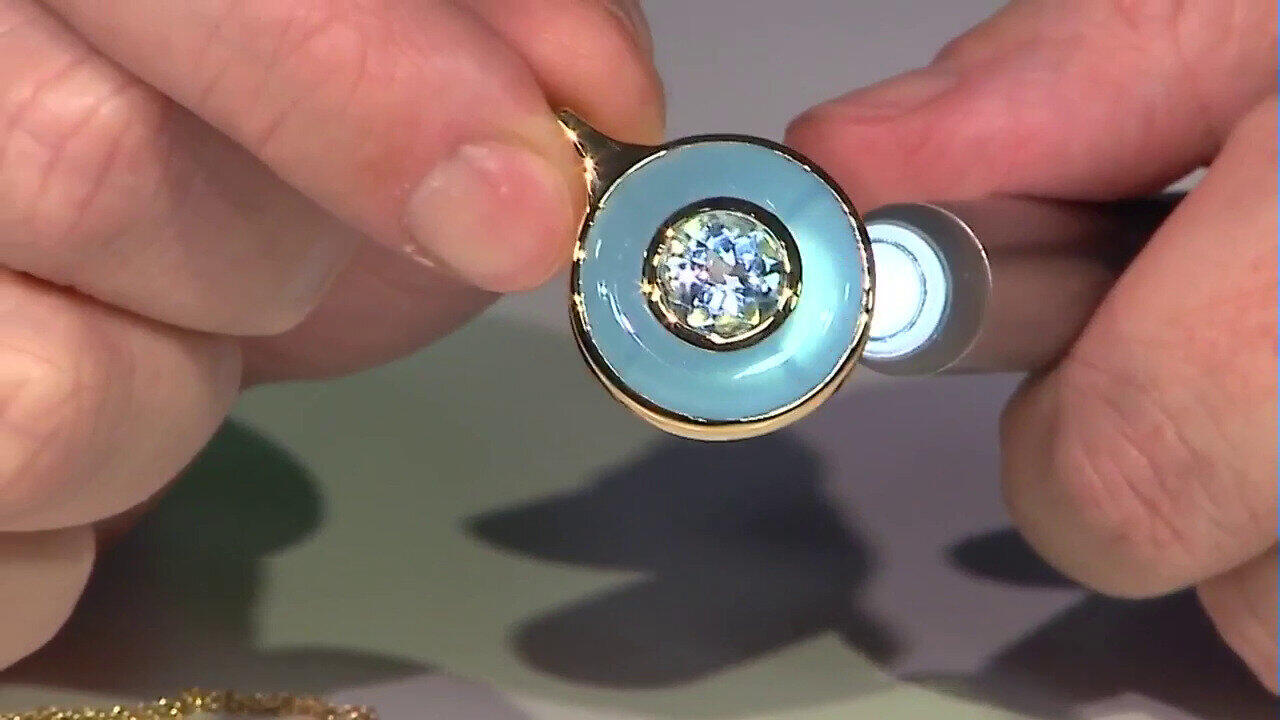 Video Collana in argento con Calcedonio Blu (KM by Juwelo)