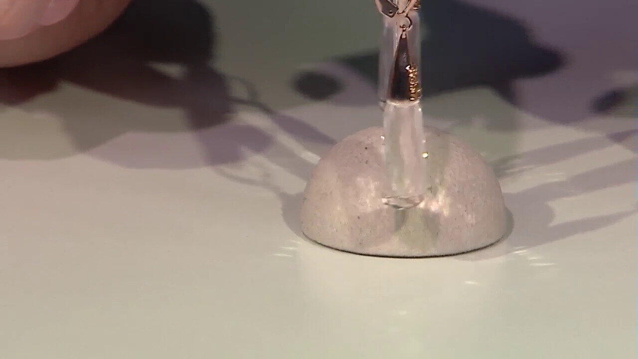 Video Weißer Quarz-Silberohrringe (KM by Juwelo)