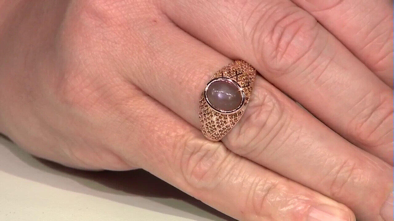 Video Schokoladen-Mondstein-Silberring (KM by Juwelo)