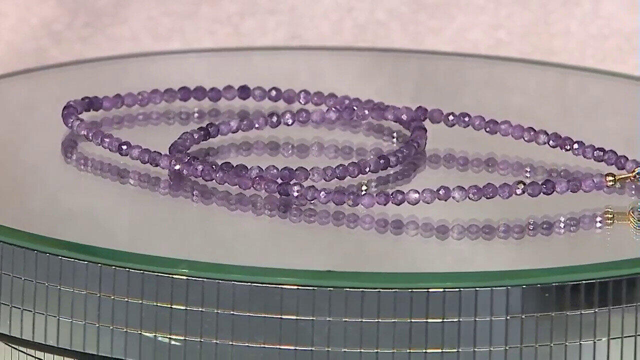 Video Collana in argento con Lepidolite