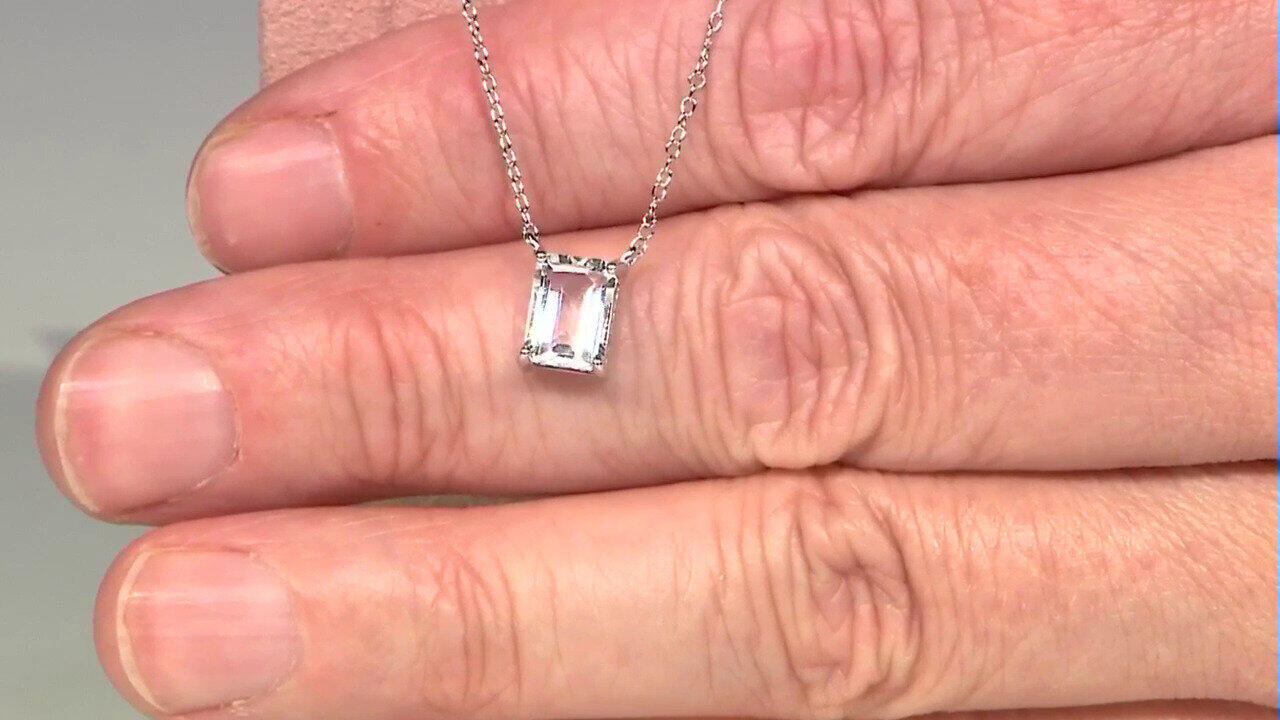 Video Collier en argent et Topaze blanche