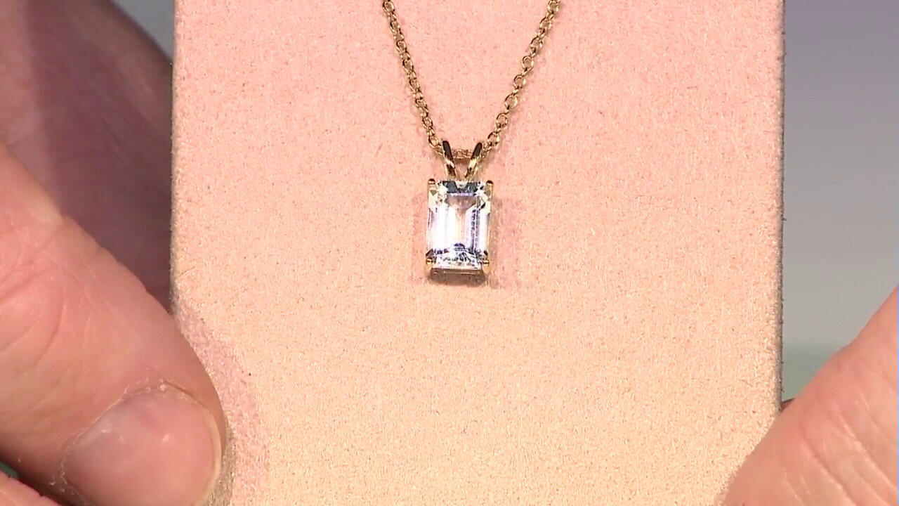 Video Zilveren halsketting met een witte topaas