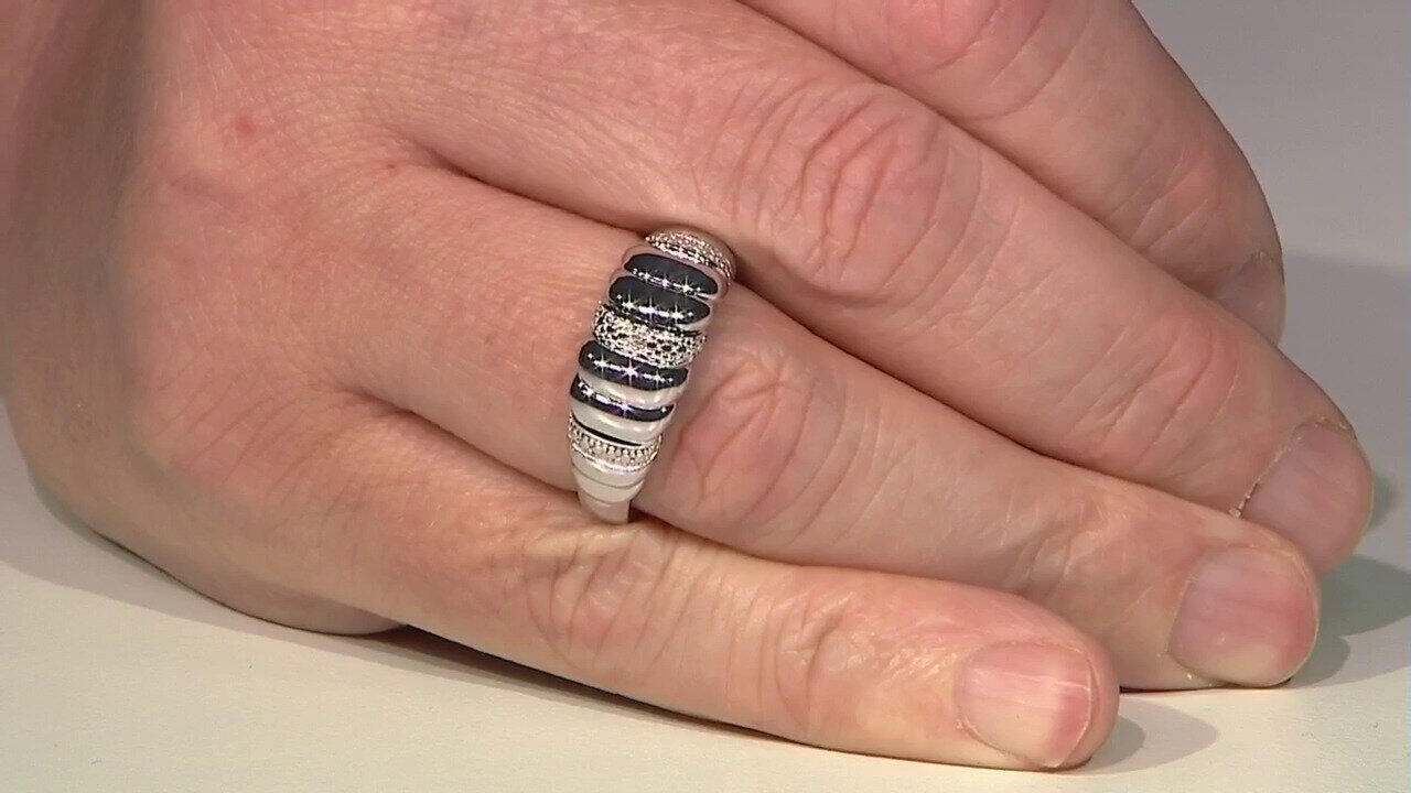 Video Anello in argento con Diamante I3 (I)