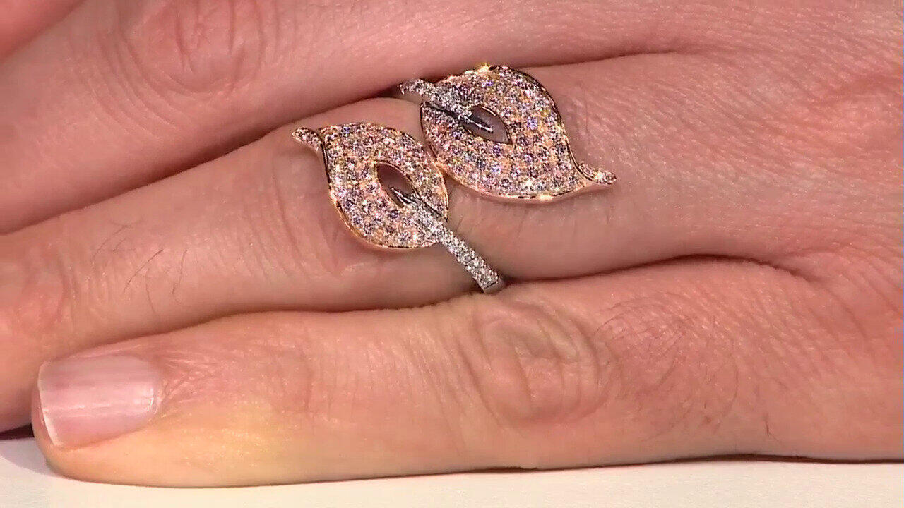 Video Bague en or et Diamant rose I1 (CIRARI)