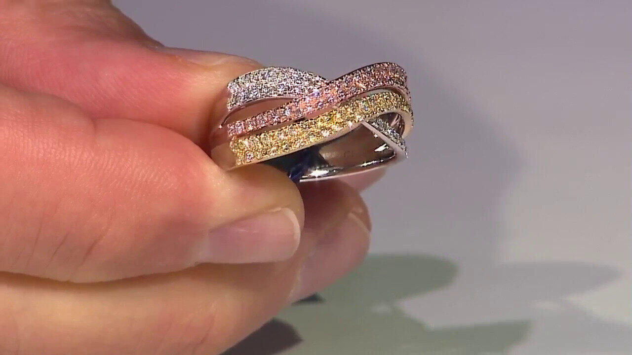 Video Bague en or et Diamant rose I1 (CIRARI)