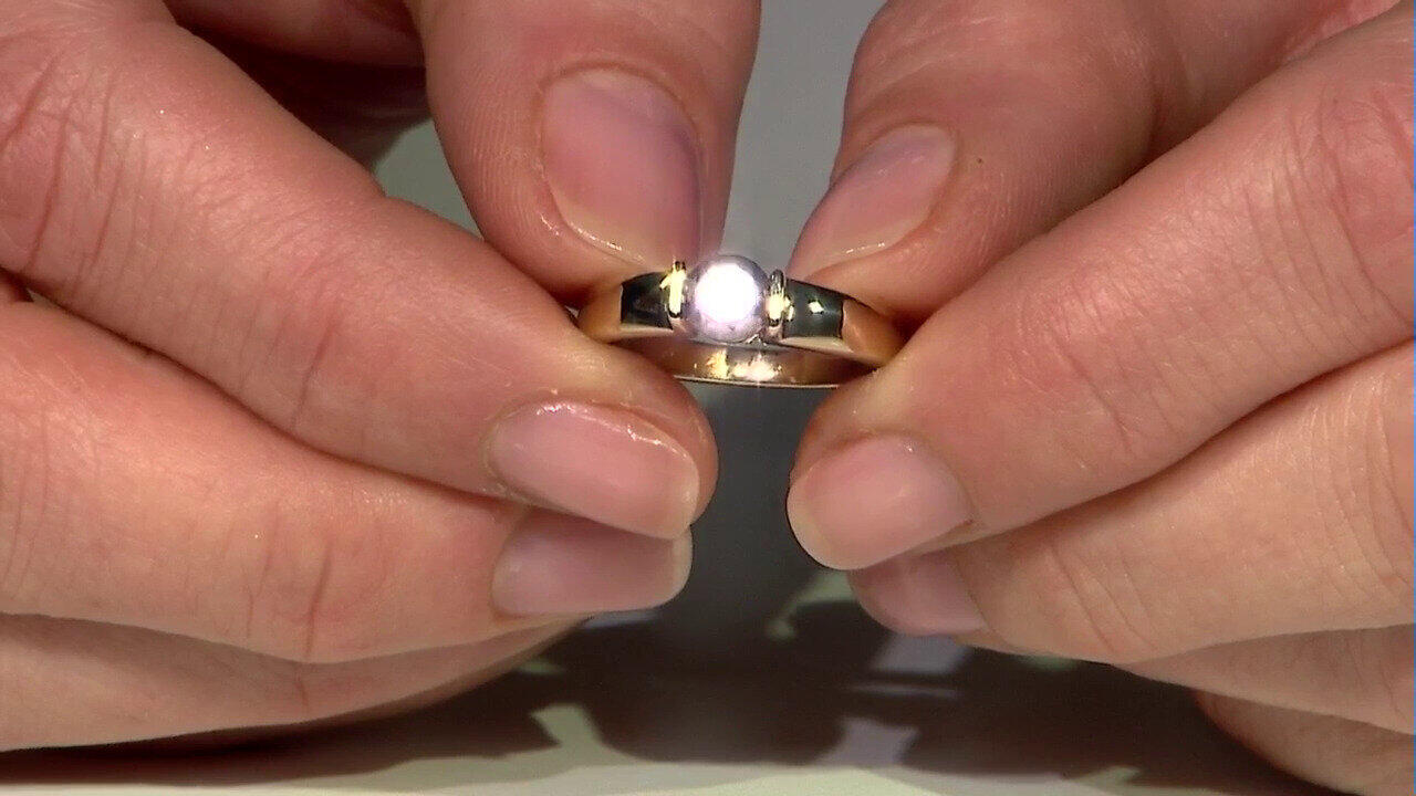 Video Schwarzer Brillant-Silberring