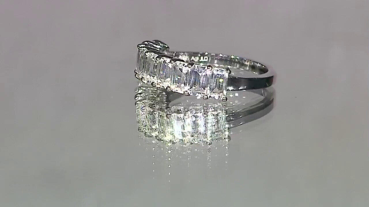 Video Weißer Topas-Silberring