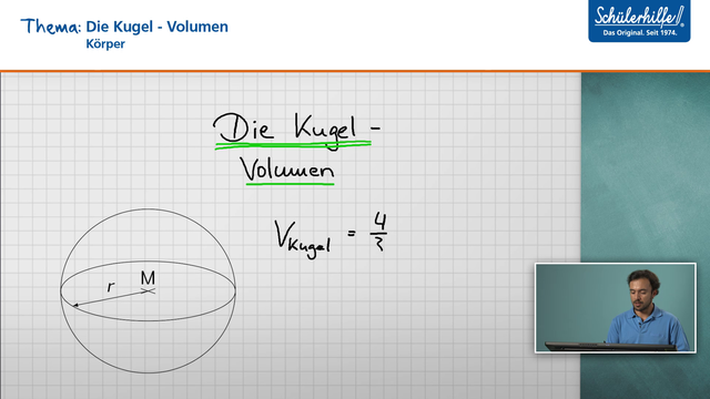 Wunderbar Kugel Volumen Rechner Bild