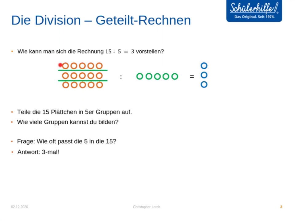 Division in Mathe: einfache Erklärung von Geteilt-Aufgaben