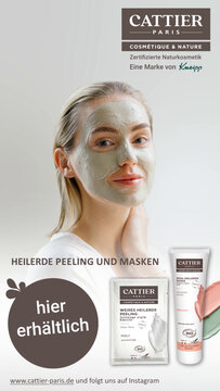 CATTIER Rosa Heilerde Maske für empfindliche Haut