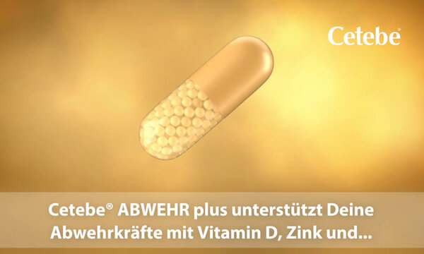 Cetebe® ABWEHR plus mit Vitamin C, Vitamin D3 und Zink