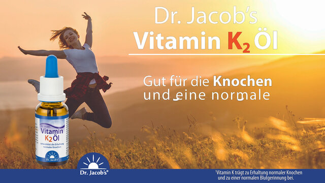 Dr. Jacob's Vitamin K2 Öl Alltrans MK7 640 Tropfen vegan