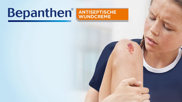 Bepanthen® Antiseptische Wundcreme - Jetzt 15% Rabatt mit dem Code 15bepanthen sparen*