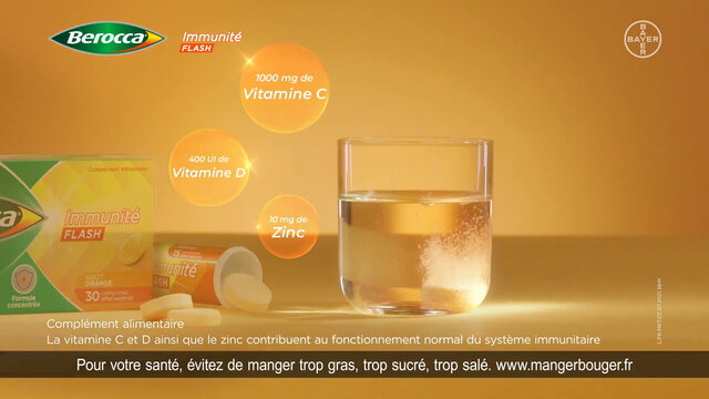 Berocca® Immunité Flash  Soutient le système immunitaire