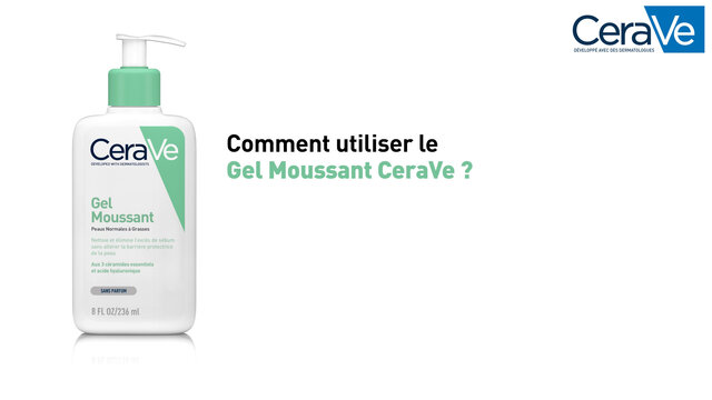 CeraVe Gel Moussant visage pour les peaux normales à grasses 236 ml