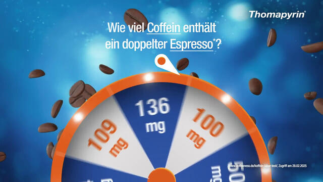 Thomapyrin® bei Kopfschmerzen und Migräne – Nichts wirkt schneller* dank Coffein-Booster