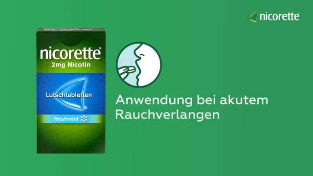 nicorette Lutschtablette freshmint 2 mg Nikotin zum Rauchen aufhören - Jetzt 10% mit dem Code 10nicorette sparen*