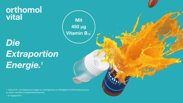 Orthomol Vital m für Männer - bei Müdigkeit - mit B-Vitaminen und Omega-3 - Granulat/Tabletten/Kapseln - Orangen-Geschmack
