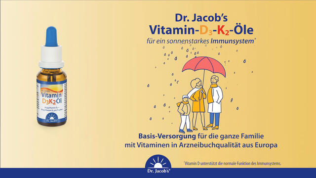 Dr. Jacob's Vitamin K2 Öl Alltrans MK7 640 Tropfen vegan
