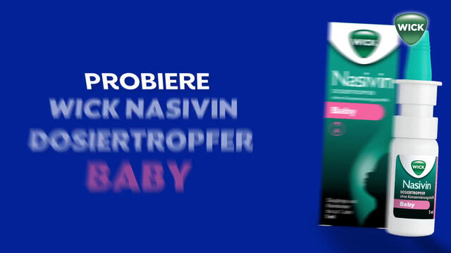 WICK Nasivin Dosiertropfer ohne Konservierungsstoffe Baby, damit Babys freier atmen können, bereits ab der 1. Lebenswoche